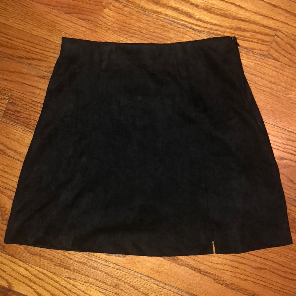 Brandy Melville black suede skirt